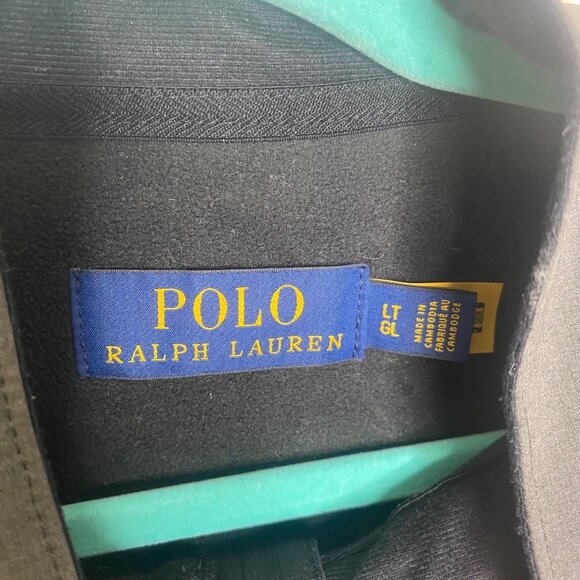Polo Ralph Lauren Mens Softshell Vest L Tall Black Water-Repellent Stretch Outdo - Picture 3 of 11